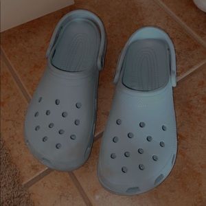 Blue crocs